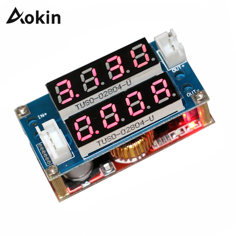 5A Adjustable DC-DC Red CC CV Step Down Receiver Charge Module Digital Voltmeter Ammeter Display LED Driver For Arduino ► Photo 1/1