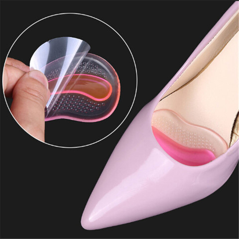 2PCS/pair Silicone Forefoot Pads Foot Care Tool Shoe Patch Insoles Inserts Massager High Heels Anti-Slip Pain Relief ► Photo 1/6