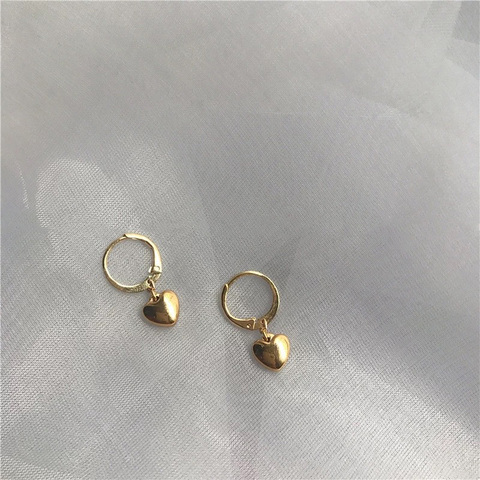 WTLTC Boho Tiny Small Heart Huggie Earrings for Women Mini Ear Piercing Huggies Earrings Minimalist Helix Cartilage Earrings ► Photo 1/3