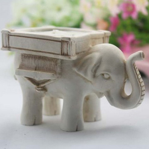 DIY Concrete Mold Elephant Shaped Cement Candlestick Gypsum Mould ► Photo 1/6