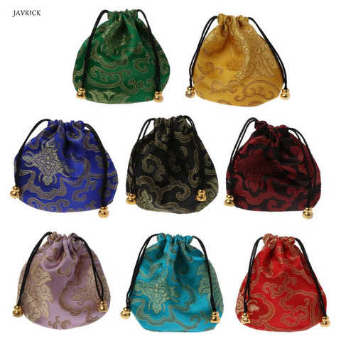 1pc High Quality Traditional Silk Travel Pouch Classic Chinese Embroidery Jewelry Packaging Bag Organizer Handbags Jewelry Tips ► Photo 1/6
