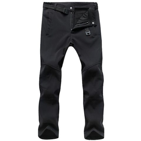 Winter fleece pants men stretch wateproof windproof softshell thermal trousers female casual outwear tactical pants new pantolon ► Photo 1/1