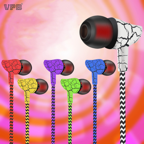 VPB S4 Earphone Super Bass Microphone in ear 3.5mm For iphone 6 6s xiaomi for Mobile phone ► Photo 1/5