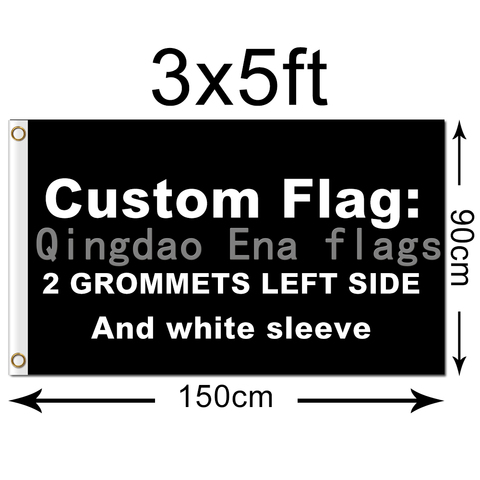3x5 FT Free Design Digital Printing All Styles All Logos Polyester Custom Flag Banner ► Photo 1/5