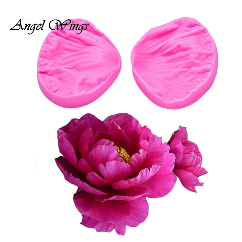 3D Peony Flower Petals Embossed Silicone Mold Relief Fondant Cake Decorating Tools Chocolate Gumpaste Candy Clay Moulds FT-1028 ► Photo 1/6