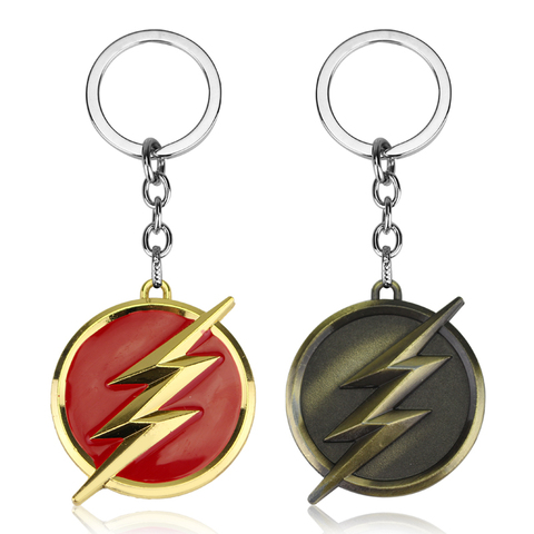 2 Type Lightning Logo Keychain Movie Jewelry Metal Pendant Keyrings Backpack Car Keyholder Gift ► Photo 1/6