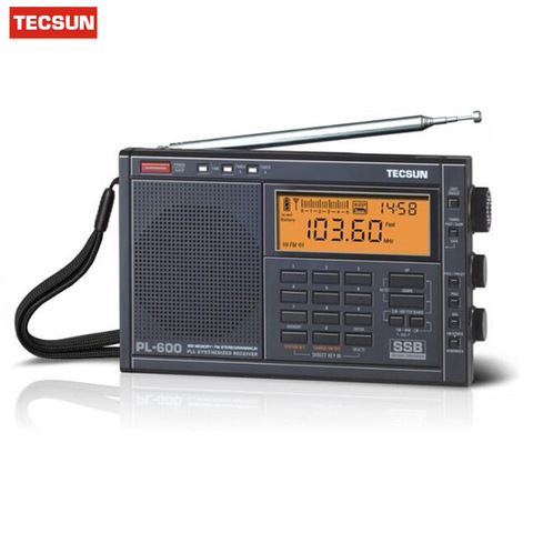 Free Shipping Retail-Wholesale Tecsun pl600 FM radio Stereo pl-600 fm Radio clock radio ► Photo 1/5