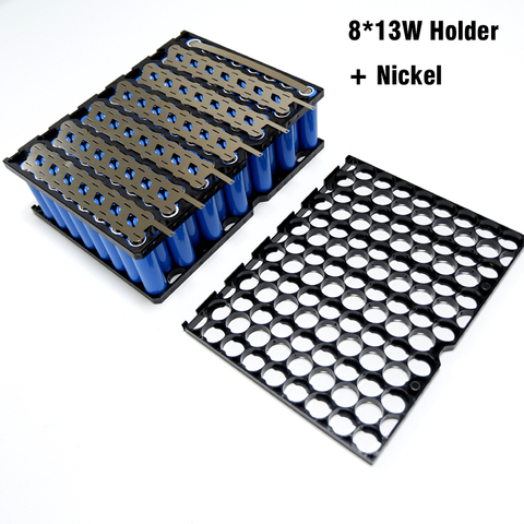18650 8*13 plastic bracket 13S8P battery holder and nickel 8P13S battery holder + Nickel For 13S 8P 48V 20Ah lithium ion battery ► Photo 1/6