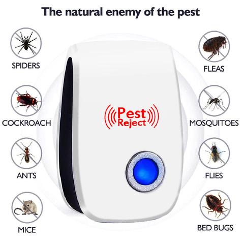 Ultrasonic Pest Reject Repeller Pest Control Electronic Anti Rodent Insect Repellent Mole Mouse Cockroach Mice Mosquito Killer ► Photo 1/6