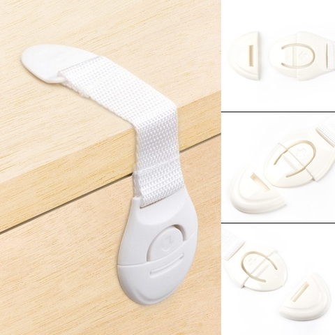 10pc Baby Security Protection Plastic Lock Child Cabinet Locking of Children Locking From Doors Drawers Baby Safety ► Photo 1/6