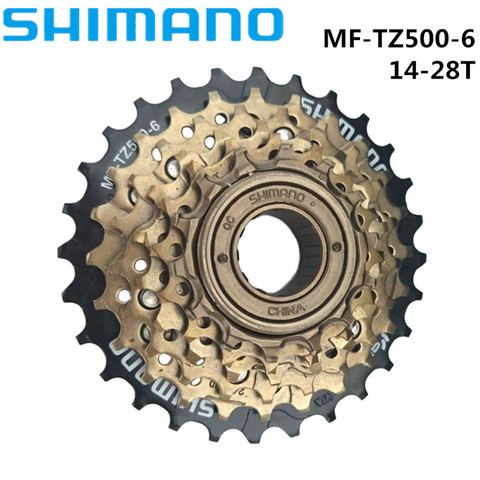 Shimano MF-TZ500 6 Speed Freewheel 14-28T for MTB Road Cycling Bike Flywheel TZ500-6 Hollow Type Updated of TZ20  ► Photo 1/1