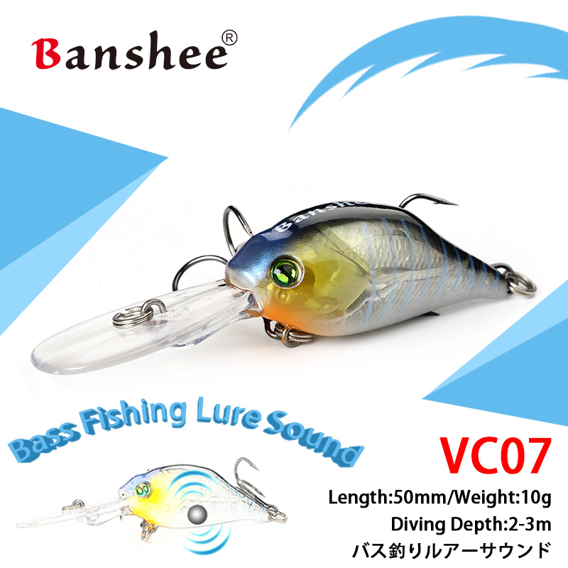 Banshee 53mm 10g Crankbaits Fishing Wobblers For Trolling Hard Lure Wobblers  For Pike Crochets Wobblers Cranckbait Crank Baits - Price history & Review, AliExpress Seller - Water Skills Store