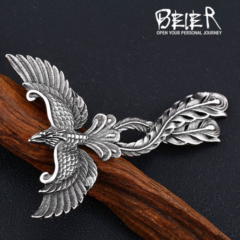 Beier 316L Stainless Steel Charm Phoenix Pendant china mythological bir anima pendant High-quality jewelry gifts LLBP8-204R ► Photo 1/6