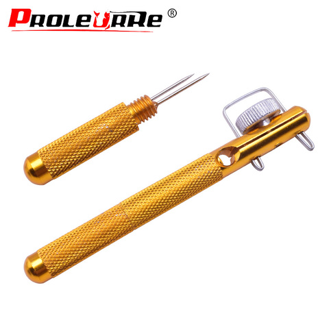 Aluminum Alloy Fast Fishing Hook Tier Tool Double-headed Needle Knots Tie Fishing Line Knotter Fishhook Tie Device Accessories ► Photo 1/4