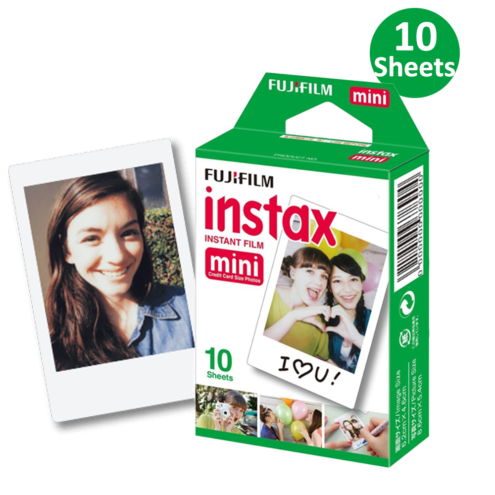 Buy Online 10 Sheets 1 Pack Fujifilm Instax Mini 8 Film White Edge For Fuji Instant Mini 7 8 25 50s 90 300 Photo Camera Sp 1 Sp 2 Printer Alitools