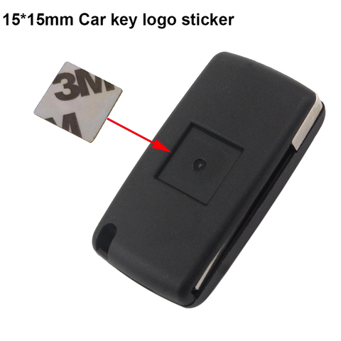5pcs 15X15mm car key badge car brand logo for Car Remote Key sticker ► Photo 1/1
