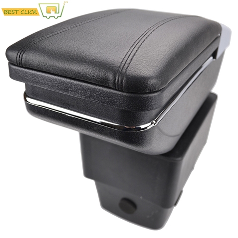 Center Centre Console Storage Box For Ford Fiesta 2009-2017 Rotatable Arm Rest Armrest 2010 2011 2012 2013 2014 2015 2016 ► Photo 1/6