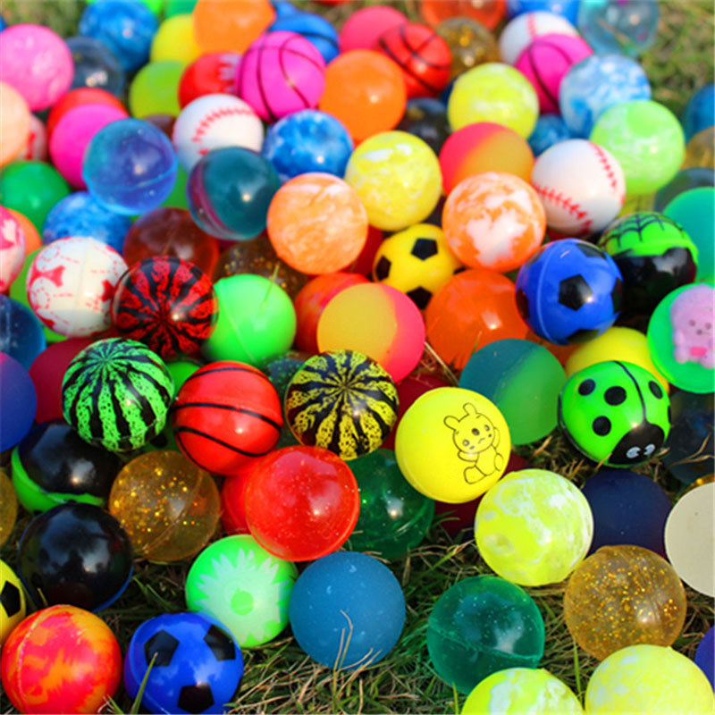 Outdoor Fun Hot Junping Game Children Gift Elastic Rubber Toy Bouncing Ball 