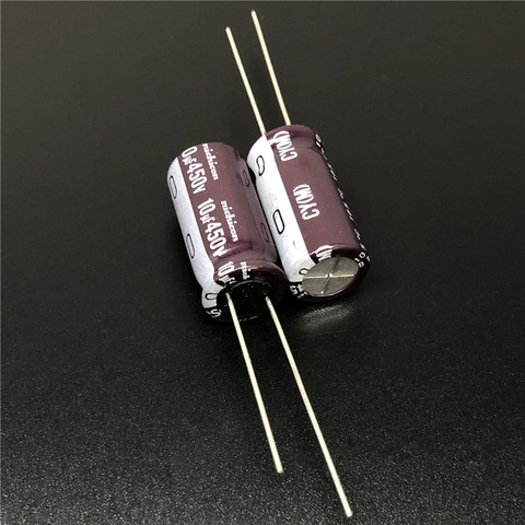 10Pcs/100Pcs 10uF 450V NICHICON CY Series 10x20mm High Ripple Current Long Life 450V10uF Aluminum Electrolytic capacitor ► Photo 1/2