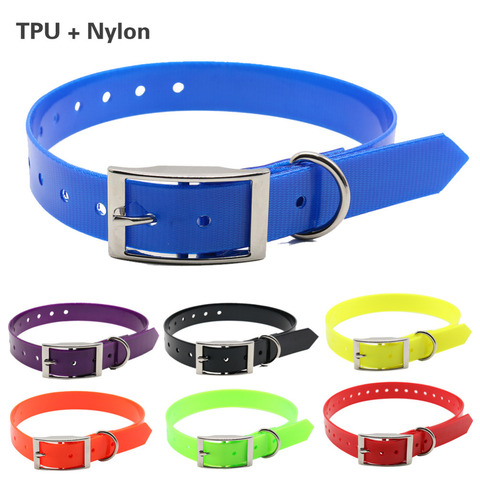 New Fashion pet dog collar High quality TPU+Nylon waterproof deodorant Resistant dirt Easy clean collars 7 Colors pet supplies ► Photo 1/6