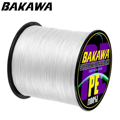 BAKAWA Brand 4 Strands 300M Braided Fishing Line Multicolor Super Power Japan Multifilament PE Braid Line Saltwater/Freshwater ► Photo 1/6