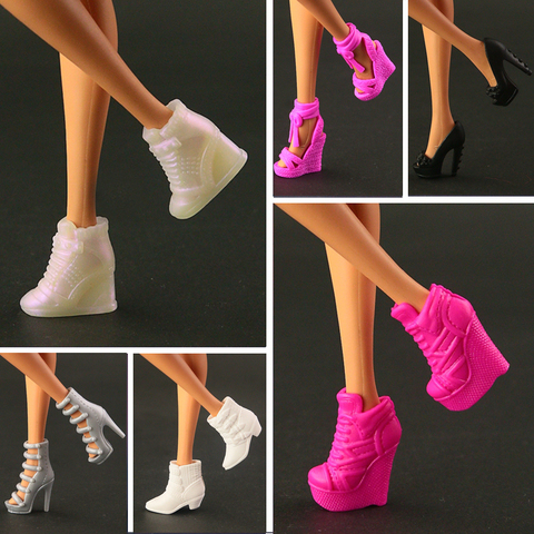 2022 High quality Original shoes fashion yellow  crystal shoes for barbie doll 15 styl  available ► Photo 1/6