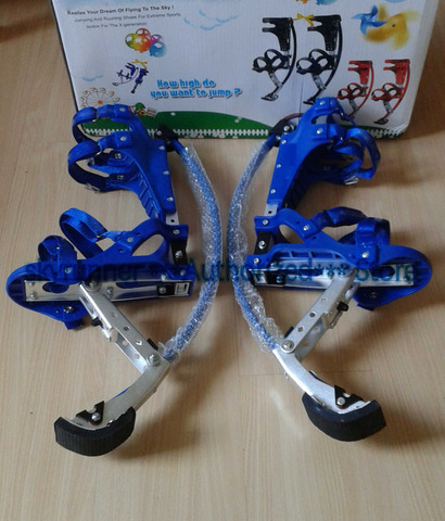 Skyrunner For People Weight Is 66~110 lbs/30~50kg blue Jumping Stilts/skyrunner/Jump shoes/Flying Shoes/Exercise and fitness ► Photo 1/6