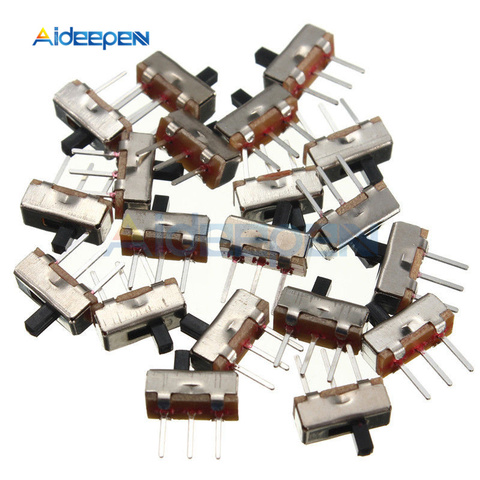 20Pcs/lot SS12D00G3 Toggle Switch 2 Position SPDT 1P2T 3 Pin PCB Panel Mini Vertical Slide Switch DC 50V 0.5A For DIY ► Photo 1/4