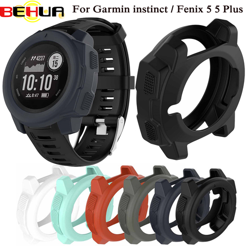 Light-weight Smart Protector Case Silicone Skin Protective Case Cover For Garmin Instinct Sports Watch Ultra-Slim Full frame New ► Photo 1/6