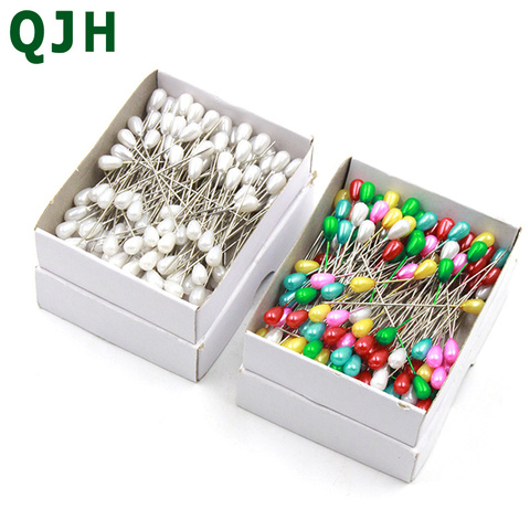 Wholesale 144pcs/set colorful&white positioning needles DIY sewing tools accessory patchwork locating pearl light straight pins ► Photo 1/6