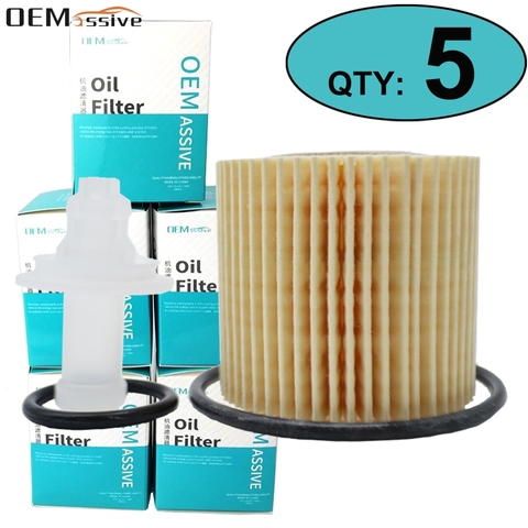 Five(5pcs) Car Oil Filters For Toyota C-HR 2022 2.0L 4Cyl. 3ZR-FAE Engine / Prius 2010-2022 / Corolla 2009-2017 04152YZZA6 ► Photo 1/6