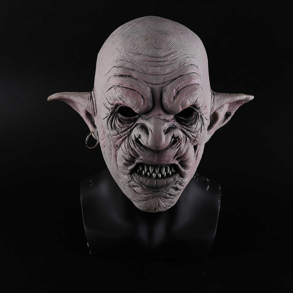 Goblin Mask Old Man Halloween Scary Horror Adult Fancy Dress Costume Accessory 