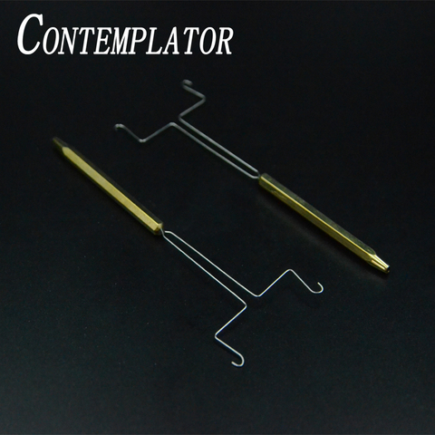 CONTEMPLATOR 1pc split wire Y-shaped dubbing twister fly fishing tool half hitch brass handle fly tying tackle dubbing partner ► Photo 1/6