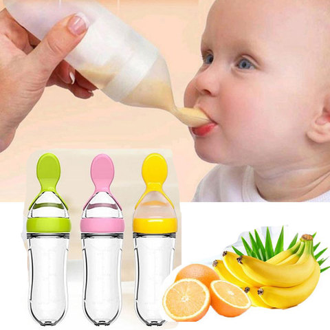 Baby Spoon Bottle Feeder Dropper Silicone Spoons for Feeding Medicine Kids Toddler Cutlery Utensils Children Accessories Newborn ► Photo 1/6