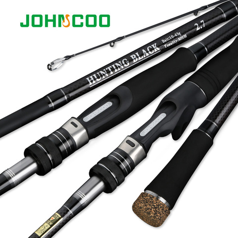 JOHNCOO Carbon Fishing Rod 2.7m 3.0m MH H Power 10-45g Baitcasting Rod Sea Bass Inshore Fishing Rod 3 Sections Spinning Rod ► Photo 1/6