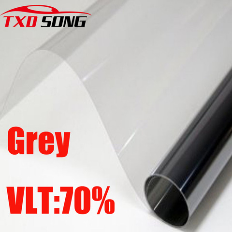 50x300cm Grey Car Window Tint Film Front Side Glass window film VLT 70% Roll 1 PLY Car Auto House Commercial Solar Protection ► Photo 1/6