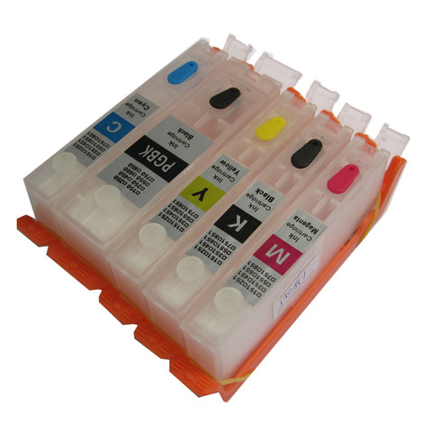 For CANON PIXMA MG5440 MG5540 MG5640 MG6440 IP7240 MX924 IX6540 IX6840 PGI450 CL451 refillable ink cartridge with permanent chip ► Photo 1/6