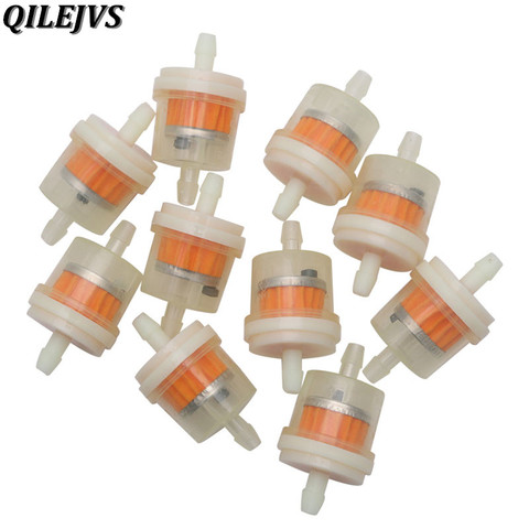 QILEJVS 10Pcs 4/25'' 4mm Hose Motorcycle Scooter Gasoline Filter Clear Inline Gas Fuel ► Photo 1/5