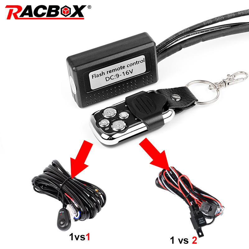 LED Light Bar Wireless Remote Control Switch Kit DC 12V Car LED