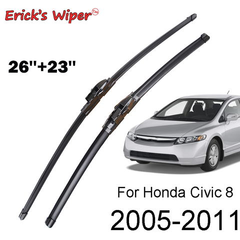 Erick's Wiper Front Wiper Blades For Honda Civic 8 Sedan Windshield Windscreen Front Window 26