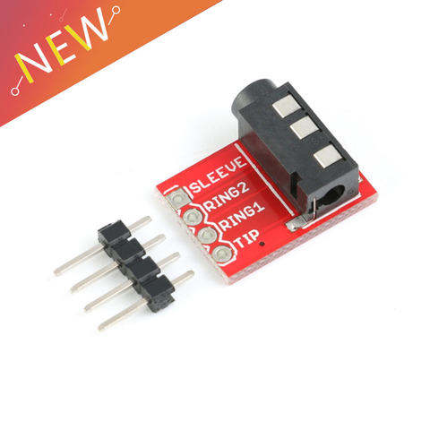 3.5mm Plug Jack Stereo Plastic + Metal TRRS Headset Audio Socket Breakout Board Extension Connector Module ► Photo 1/6