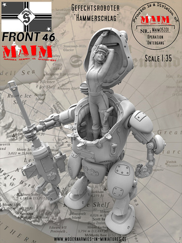 1:35 WWII  science fiction mech ► Photo 1/1