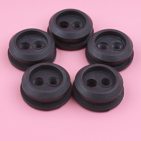 5pcs/lot 2 Hole Fuel Gas Line Grommet For Homelite Kawasaki MTD Ryobi Craftsman Grass Trimmer Replacement Spare Part ► Photo 1/6