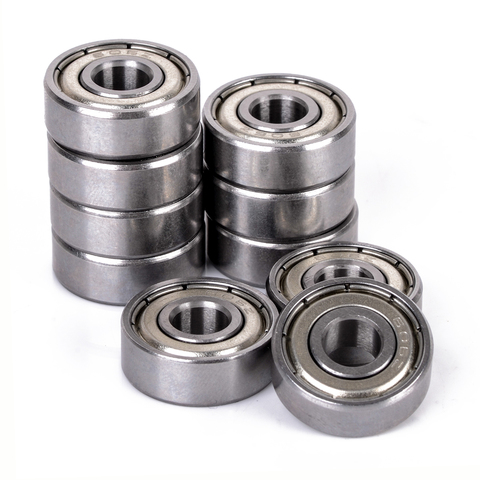 10pcs/lot 606 ZZ Metal Miniature Ball Bearings Deep Groove Shielded Bearings 6x17x6mm For Small Motors ► Photo 1/6