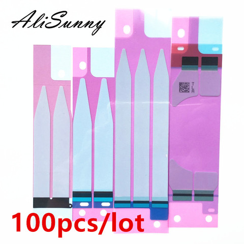 AliSunny 100pcs Battery Adhesive Sticker for iPhone 6 6S 7 8 Plus 5S X XR XS Max 3M Double Tape Pull Trip Glue Parts ► Photo 1/1