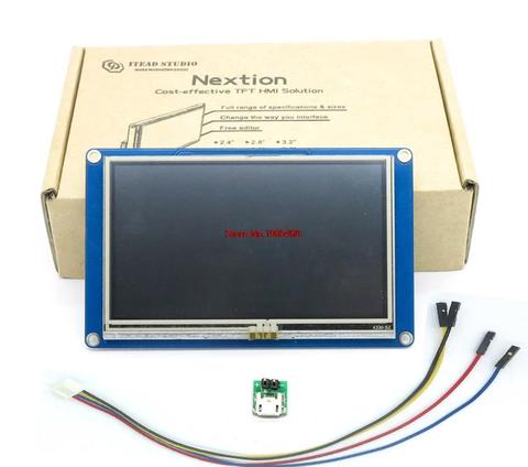 Nextion 4.3 HMI Intelligent Smart USART UART Serial Touch TFT LCD Panel Display Module For Raspberry Pi 2 A + B + ARD Kits ► Photo 1/4