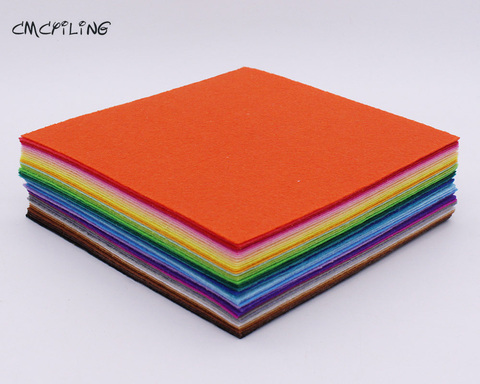 CMCYILING 40 Mix Colors 1mm Hard Felt Sheet Felt Craft For Felt DIY Craft Arts,Crafts & Sewing Scrapbook Hometextile 15cmX15cm ► Photo 1/6