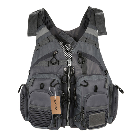 Lixada Outdoor Breathable Fishing Vest Superior Bearing Life Safety Jacket Waistcoat Utility Vest Fishing Tackle ► Photo 1/6