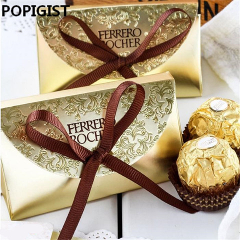 Creative Wedding Favors Supplies Candy Boxes Party Baby Shower Gift Ferrero Rocher Chocolates Box Sweet Gifts Bags Supplies ► Photo 1/6