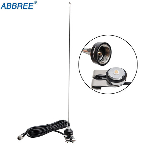 ABBREE NA-37 UHF 400-470MHZ NMO Antenna Mount RG-58U 5M/16.4ft Coaxial Cable for QYT TYT Baojie Car Vehicle Mobile Radio ► Photo 1/6